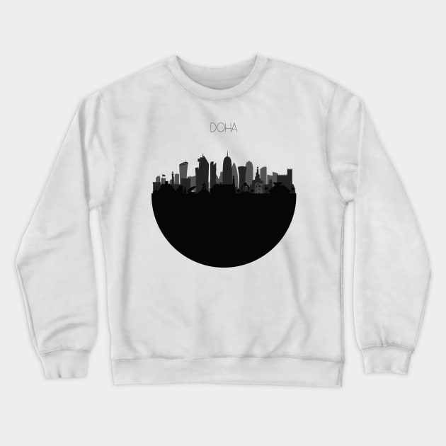 Doha Skyline Crewneck Sweatshirt by inspirowl